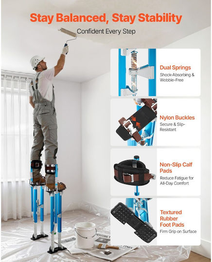 Vevor System for Lifting / Pulling Loads for Load Weight up to 103kg in Blue Colour