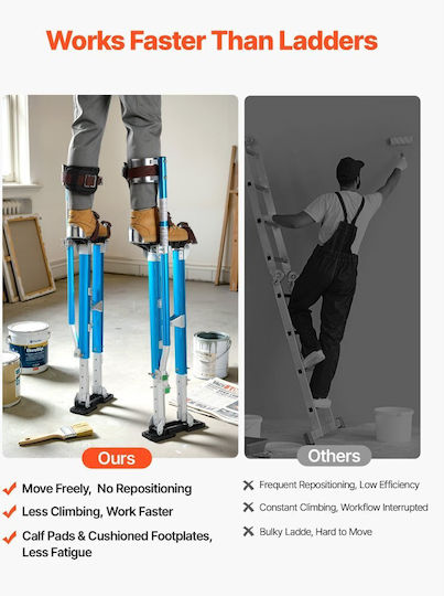 Vevor System for Lifting / Pulling Loads for Load Weight up to 103kg in Blue Colour