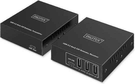 Digitus 556656 USB Netzwerkadapter USB-C mit Verkabelter Ethernet-Verbindung