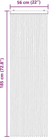 vidaXL vidaXL Türvorhang Grau 56x185cm 42034461