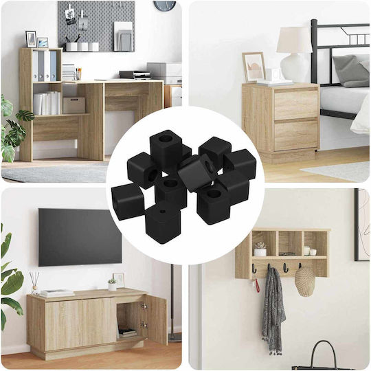 Vidaxl Drawer Catch 6792 Pcs Black 15 x 15 x 15mm PP Copolymer