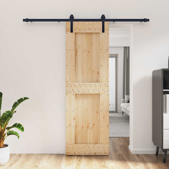 Συρόμενη Πόρτα Φυσικό Μαύρο 70 X 210 Cm 3444917 Καφέ Συρόμενη Πόρτα Φυσικό Μαύρο 70 X 210 Cm 3444917 Καφέ