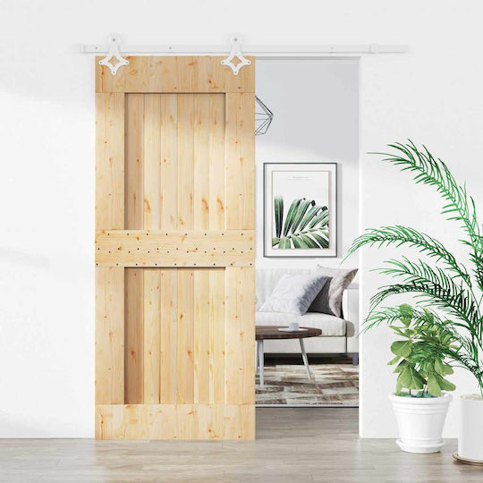 Vidaxl Συρόμενη Πόρτα Φυσικό Λευκό 80 X 210 Cm Vidaxl Συρόμενη Πόρτα Φυσικό Λευκό 80 X 210 Cm