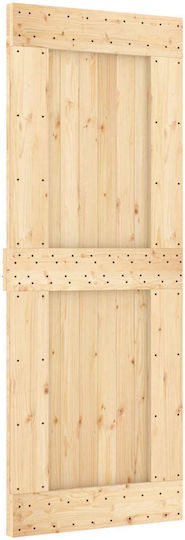 Vidaxl Ușă Glisantă Alb Natural 80 X 210 Cm