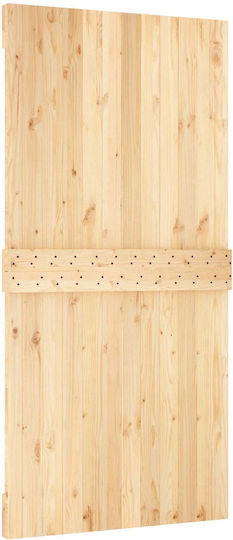 vidaxl Schiebetür Natürliches Schwarz 100 x 210 cm
