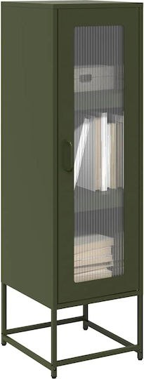 Επιδαπέδια Βιτρίνα από Μέταλλο με Τζάμι Olive 36x39x123cm Επιδαπέδια Βιτρίνα από Μέταλλο με Τζάμι Olive 36x39x123cm