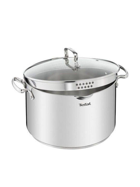 Tefal Duetto+ Комплект съдове за готвене от Неръждаема Стомана Silver 10бр