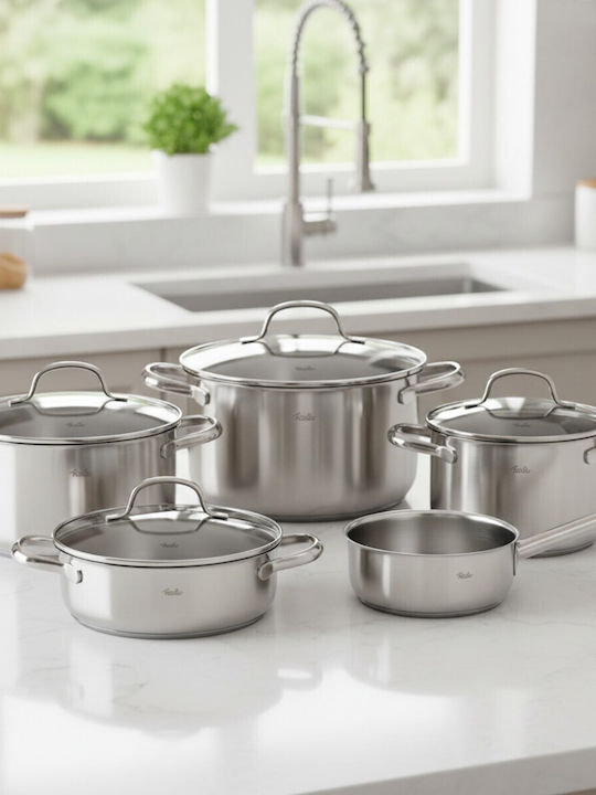 Fissler San Francisco Σετ Μαγειρικά Σκεύη από Ανοξείδωτο Ατσάλι 5τμχ