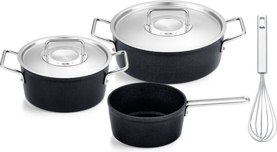 Fissler Adamant Kochgeschirr-Set aus Aluminium Schwarz 5 Teile