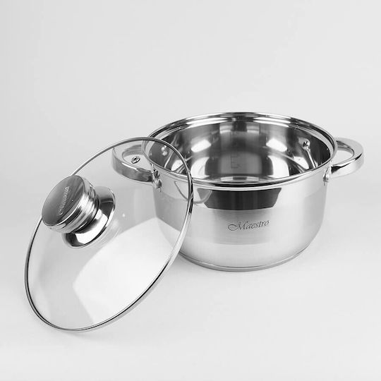 Maestro Aluminum Pots Set with Non-Stick Interior Coating 3 Pieces