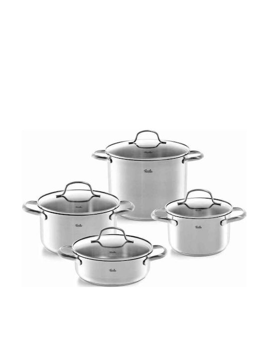 Fissler San Francisco Fissler Töpfe Set aus Rostfreiem Stahl Silber 4 Töpfe