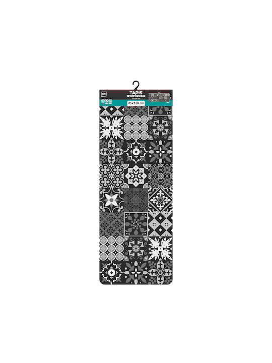 Douceur d'Intérieur Rectangular Kitchen Mat with Anti-slip Underlay Grey 120x45εκ.