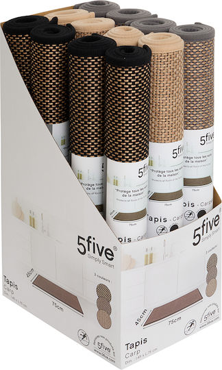 5Five Rechteckige Küchenmatte mit rutschfestem Unterlage Grey 45x75εκ.