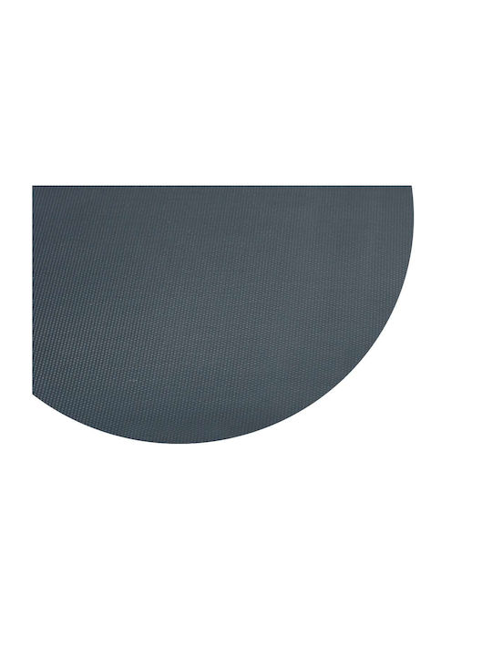Sdim Runde Küchenmatte mit rutschfestem Unterlage Grey 100εκ.