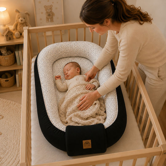 Grandes Suenos Baby Nestkissen Black 80x100cm
