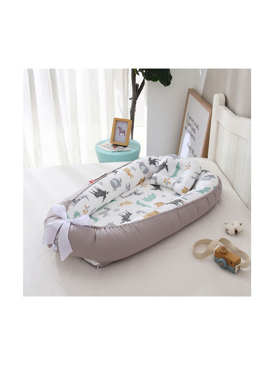Beauty Home Βρεφικό Μαξιλάρι Φωλιά Μπεζ 53x88εκ.