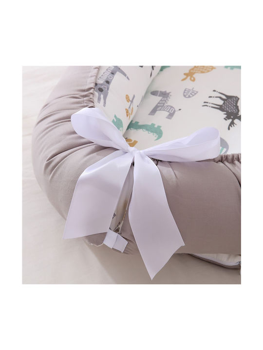 Beauty Home Βρεφικό Μαξιλάρι Φωλιά Μπεζ 53x88εκ.