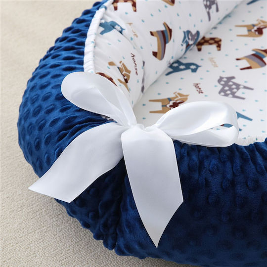 Beauty Home Бебешка възглавница-гнездо Blue 53x88бр