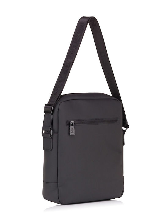 Männliche Schulter / Crossbody Tasche Schwarz