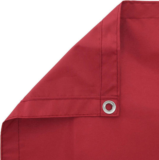 vidaXL Schatten-Teiler Rot mit PU-Beschichtung 1,5x3m 160g/m²
