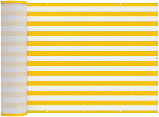 vidaXL Yellow Shade Divider with PU Coating 1.5x2m 160gr/m²