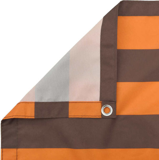 vidaXL Orange Shade Divider with PU Coating 1.5x2m 160gr/m²