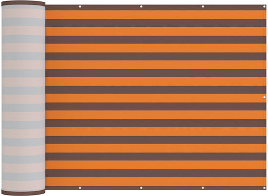 vidaXL Orange Shade Divider with PU Coating 1.5x2m 160gr/m²