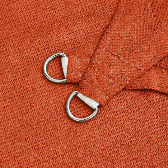 vidaXL Triangle Orange Shade Sail 5x7x5m