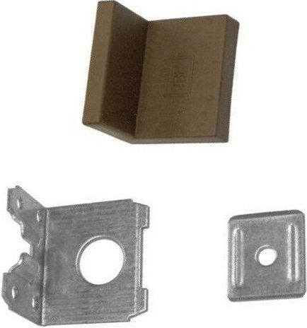 Hard Plast Regalhalterungen Metallisch in Braun Farbe 40x35mm 1Stück 7003