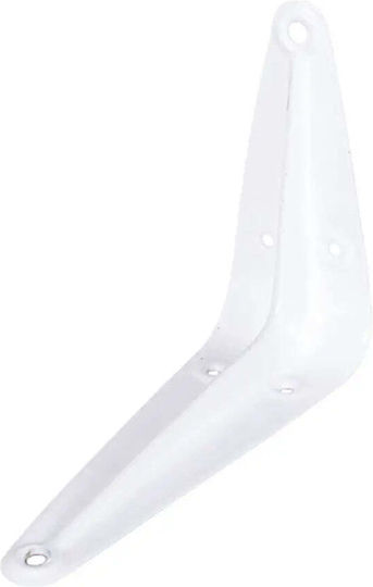 Amig Metallic Corner Shelf White 200x150mm 4406