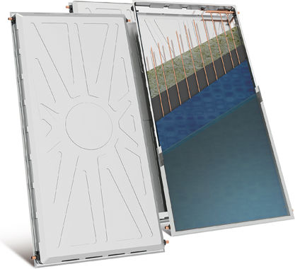 Nobel Classic Apollon Solar Water Heater 300lt Inox Double Energy 4sq.m Selective