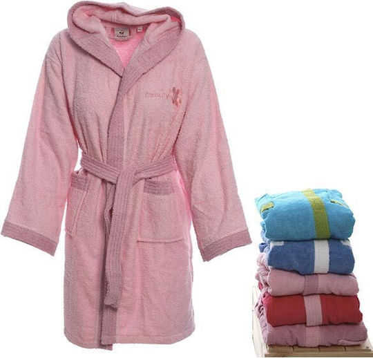 Sunshine Kids Hooded Bathrobe Pink