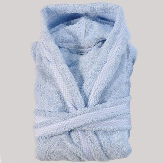 Down Town Home Kids Hooded Bathrobe Ciel No.4