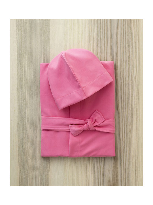 Nima Kids Bathrobe Splashy Pink Hooded