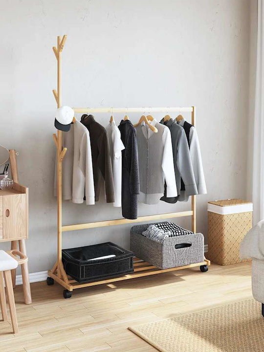 vidaXL Κρεμάστρα Δαπέδου από Bamboo
