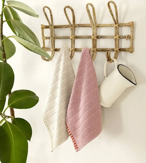 Nima Prima Kitchen Towel Made of 100% Cotton in Beige Colour 40x40cm 2 Pieces