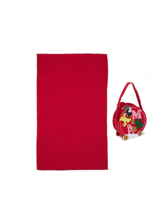 Heinner Handtuch aus 100% Baumwolle in Rot Farbe 38x64cm