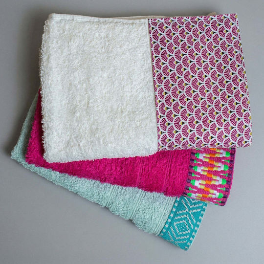 White Fabric Towel from 100% Cotton 30x50cm