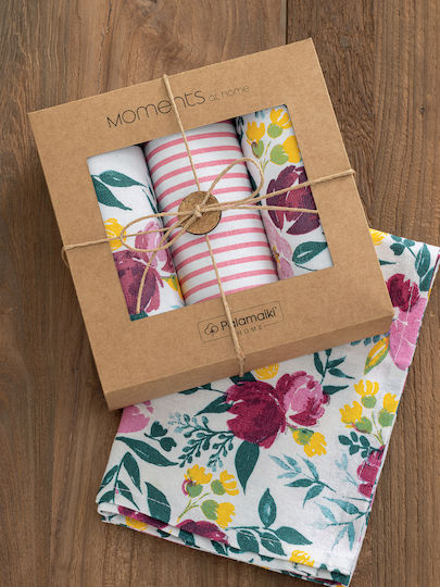 Set of 2 Kitchen Towels 40x70 Palamaiki Mh600 Multicolour 100% Cotton Set of 2 Kitchen Towels 40x70 Palamaiki Mh600 Multicolour 100% Cotton