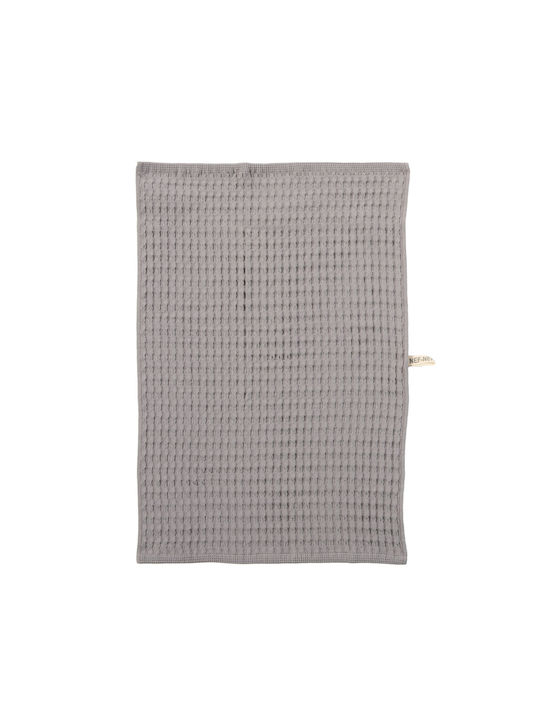 Nef-Nef Homeware Wafflow 24 Tea Towel from 100% Cotton in Gray Color 45x68cm