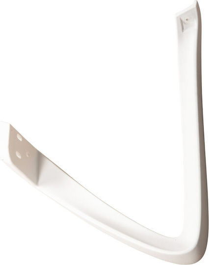 Freebox Stuhl Arm aus Polypropylen Geeignet für Stuhl,Stock White 2Stück