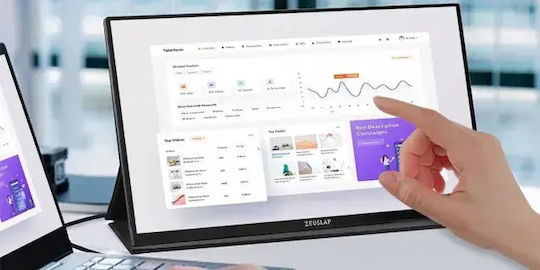 Zeuslap IPS Touch Φορητό Monitor 16" QHD 2560x1600 144Hz