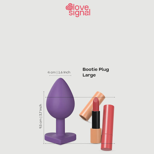 Dream Toys Πρωκτική Σφήνα Large Μωβ