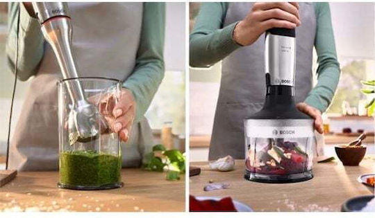 Bosch Serie 6 Ραβδομπλέντερ με Ανοξείδωτη Ράβδο 1200W Ασημί
