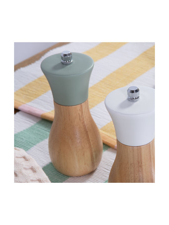 Salt Pepper Mill Flop 6x14 Green Nef-nef Homeware Ceramic Wood