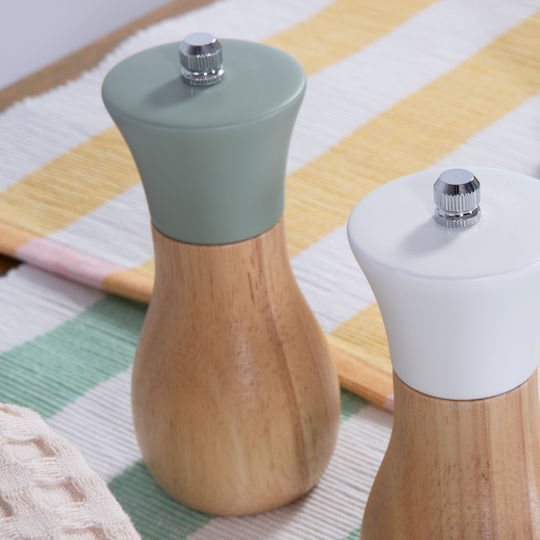 Salz- und Pfeffermühlen-Set Flop 6x14 Grüne Nef-Nef Homeware Keramik Holz