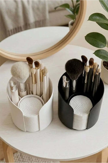 SteweHome Make-up Zubehör Pinsel-Set Baumwollkoffer Weiß