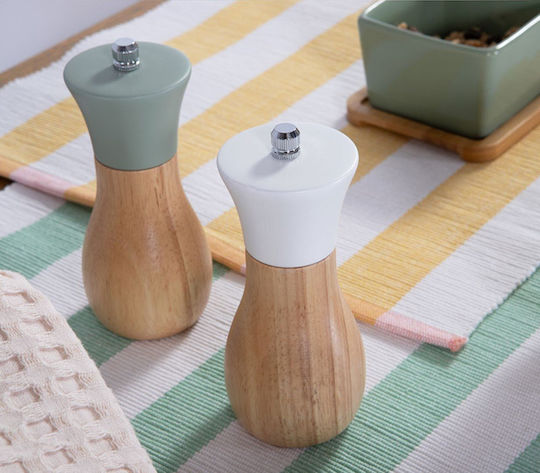 Μύλος Αλατιού Πιπεριού Flop 6x14 White Nef-nef Homeware Κεραμικό Ξύλο Μύλος Αλατιού Πιπεριού Flop 6x14 White Nef-nef Homeware Κεραμικό Ξύλο