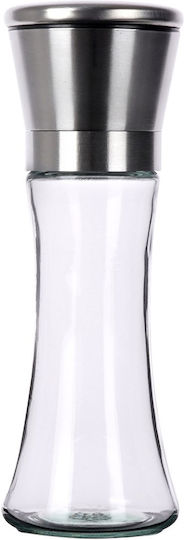 Excellent Houseware Set Manual Râșnițe Condimente Inox în Culoare Argintiu 19cm 1buc