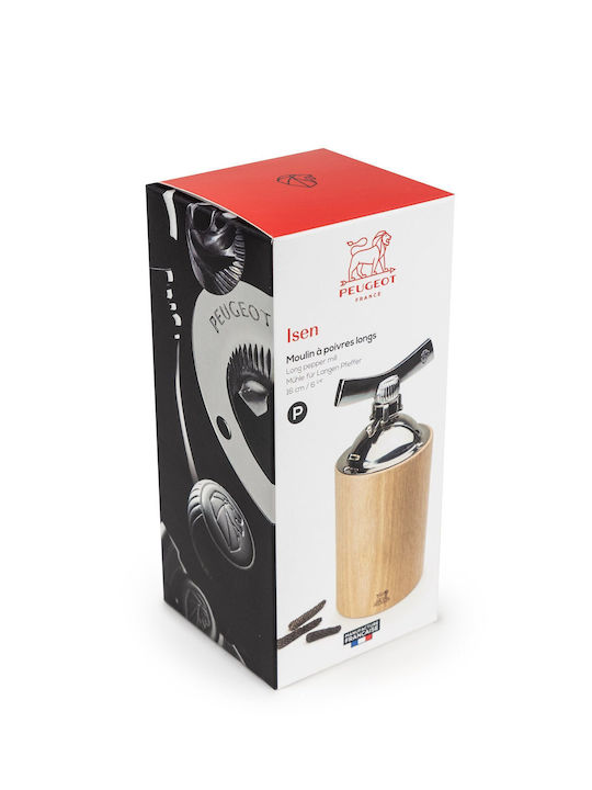 Peugeot Isen Manual Wooden Pepper Mill 16cm Natural